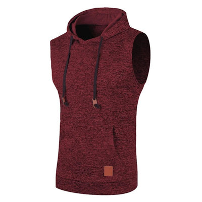 POWQUE URBAN STYLE Men's Sleeveless Hooded Gym Tank - POWQUE URBAN STYLE