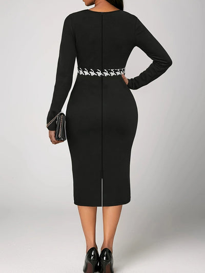 POWQUE URBAN STYLE Plus Size Chic Mesh Dress - POWQUE URBAN STYLE