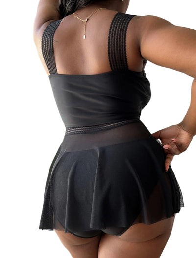 POWQUE Urban Style Plus Size High Waist Bikini Set - POWQUE URBAN STYLE
