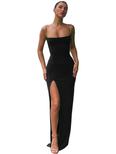 POWQUE URBAN STYLE Spaghetti Strap Bodycon Dress - POWQUE URBAN STYLE