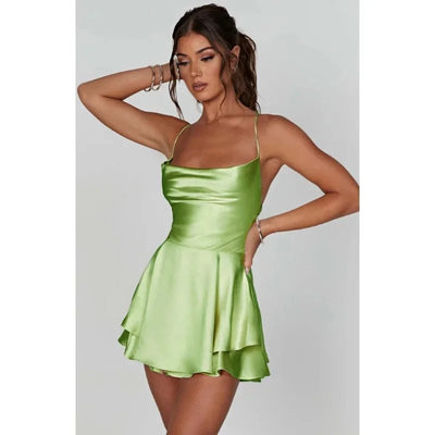 POWQUE Urban Style Strapless Backless Summer Dress - POWQUE URBAN STYLE