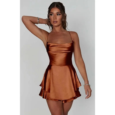 POWQUE Urban Style Strapless Backless Summer Dress - POWQUE URBAN STYLE