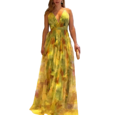 POWQUE URBAN STYLE Summer Sleeveless Maxi Dress Women - POWQUE URBAN STYLE