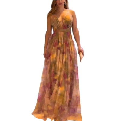 POWQUE URBAN STYLE Summer Sleeveless Maxi Dress Women - POWQUE URBAN STYLE