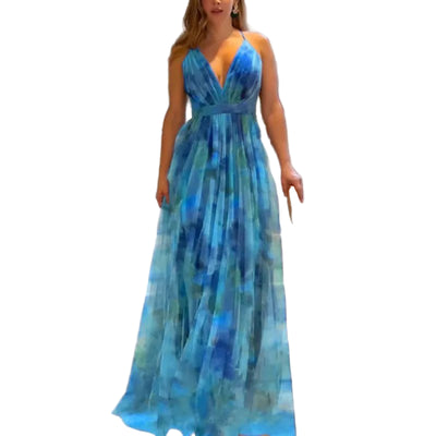 POWQUE URBAN STYLE Summer Sleeveless Maxi Dress Women - POWQUE URBAN STYLE