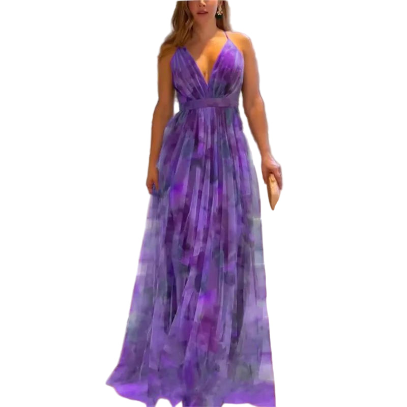 POWQUE URBAN STYLE Summer Sleeveless Maxi Dress Women - POWQUE URBAN STYLE