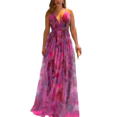 POWQUE URBAN STYLE Summer Sleeveless Maxi Dress Women - POWQUE URBAN STYLE