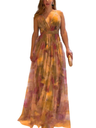 POWQUE URBAN STYLE Summer Sleeveless Maxi Dress Women - POWQUE URBAN STYLE
