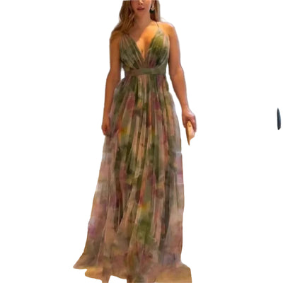 POWQUE URBAN STYLE Summer Sleeveless Maxi Dress Women - POWQUE URBAN STYLE