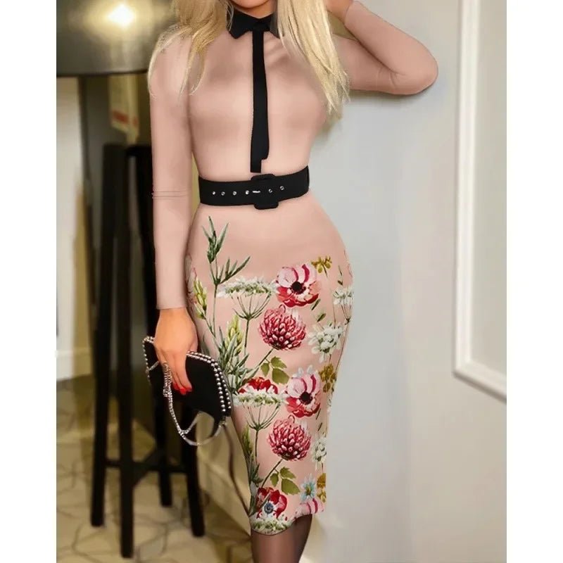POWQUE URBAN STYLE Vintage Maxi Dress for Women - POWQUE URBAN STYLE