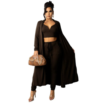 POWQUE URBAN STYLE Women's 3 Piece Fall Outfit Set - POWQUE URBAN STYLE