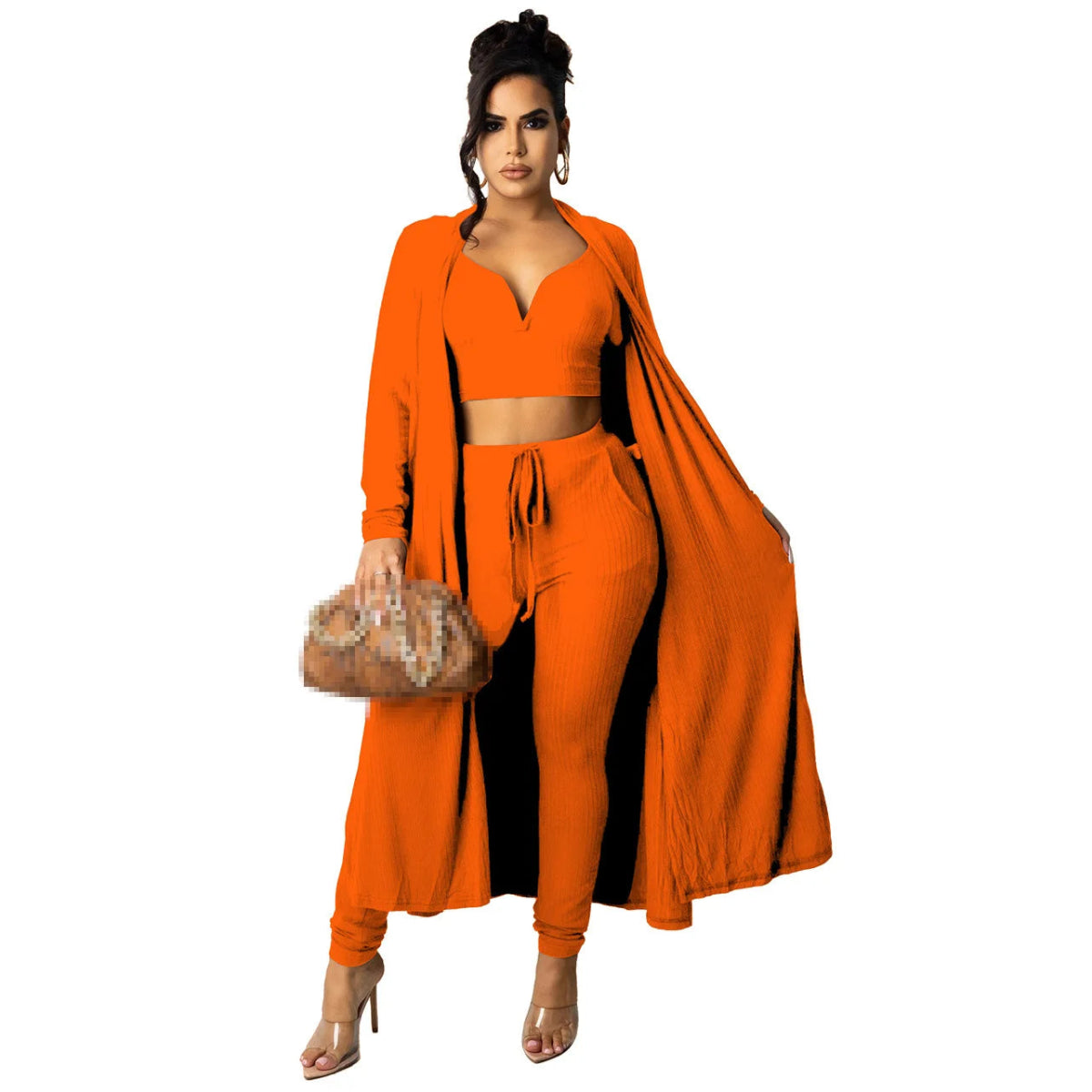 POWQUE URBAN STYLE Women's 3 Piece Fall Outfit Set - POWQUE URBAN STYLE