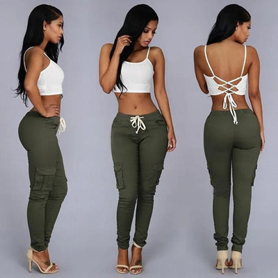 POWQUE URBAN STYLE Women's Drawstring Pants - POWQUE URBAN STYLE