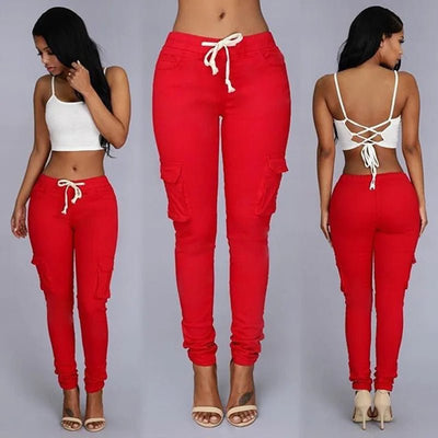 POWQUE URBAN STYLE Women's Drawstring Pants - POWQUE URBAN STYLE