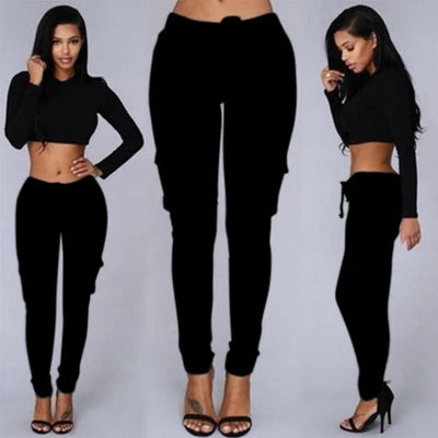 POWQUE URBAN STYLE Women's Drawstring Pants - POWQUE URBAN STYLE