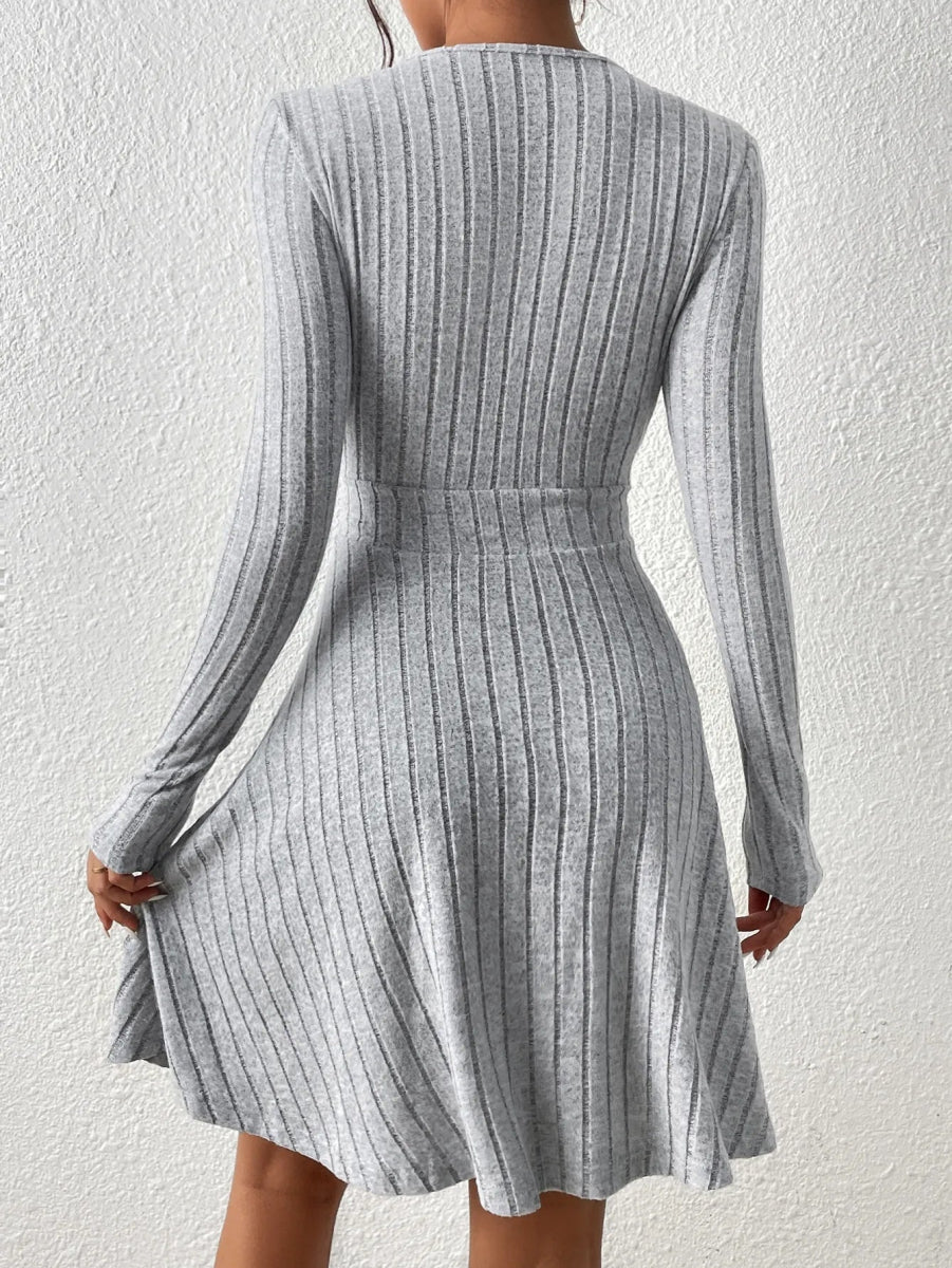 POWQUE URBAN STYLE Women's Knit Bodycon Midi Dress - POWQUE URBAN STYLE