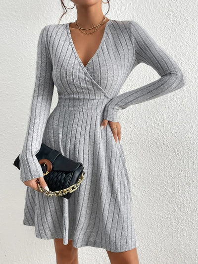 POWQUE URBAN STYLE Women's Knit Bodycon Midi Dress - POWQUE URBAN STYLE
