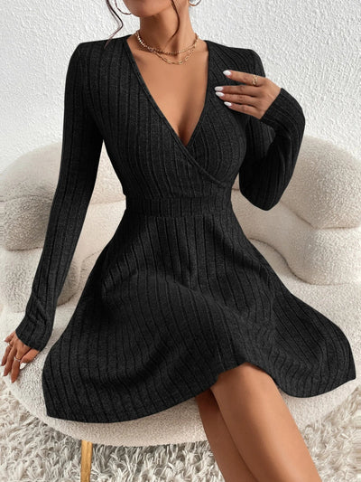 POWQUE URBAN STYLE Women's Knit Bodycon Midi Dress - POWQUE URBAN STYLE