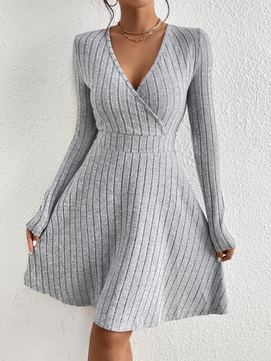 POWQUE URBAN STYLE Women's Knit Bodycon Midi Dress - POWQUE URBAN STYLE