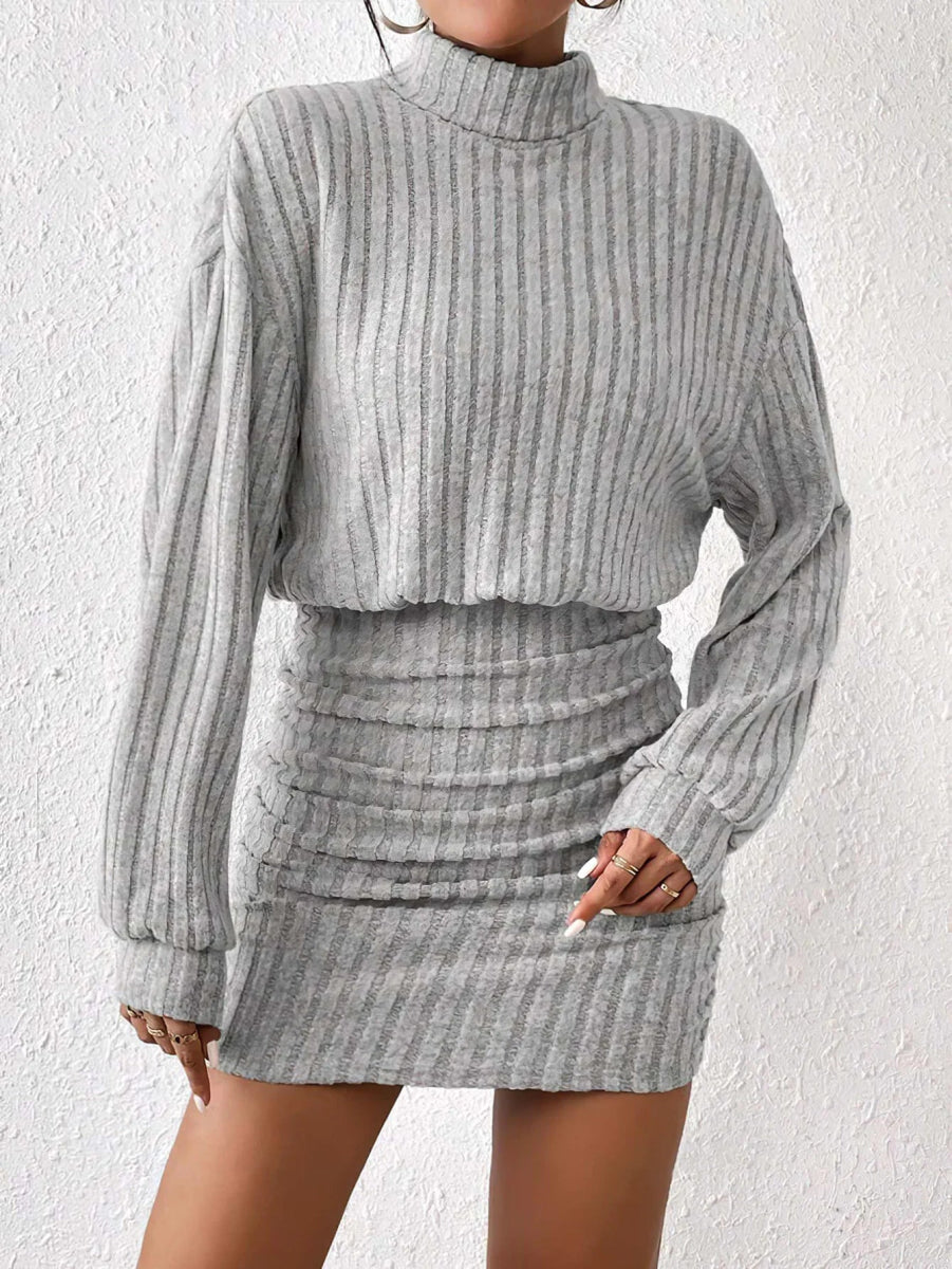 POWQUE Urban Style Women's Sweater Dress Hooded Knit - POWQUE URBAN STYLE