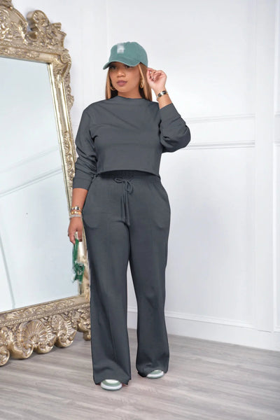 POWQUE URBAN STYLE Women's Winter Tracksuit Set - Cozy & Stylish - POWQUE URBAN STYLE