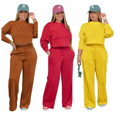 POWQUE URBAN STYLE Women's Winter Tracksuit Set - Cozy & Stylish - POWQUE URBAN STYLE