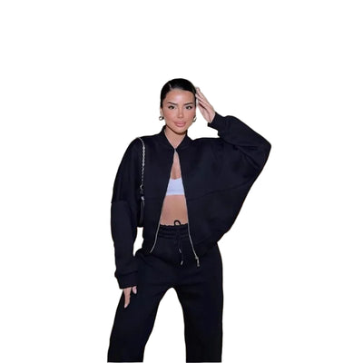 POWQUE Urban Vintage Women's Sweatsuit Set Hoodie - POWQUE URBAN STYLE