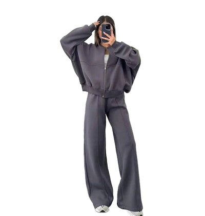 POWQUE Urban Vintage Women's Sweatsuit Set Hoodie - POWQUE URBAN STYLE
