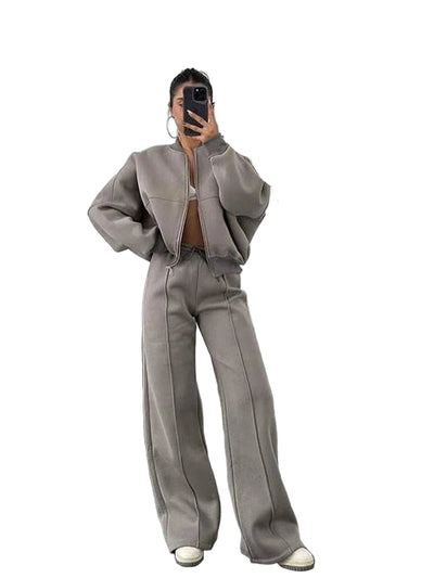 POWQUE Urban Vintage Women's Sweatsuit Set Hoodie - POWQUE URBAN STYLE