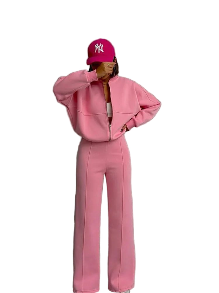 POWQUE Urban Vintage Women's Sweatsuit Set Hoodie - POWQUE URBAN STYLE