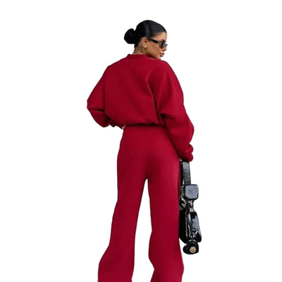 POWQUE Urban Vintage Women's Sweatsuit Set Hoodie - POWQUE URBAN STYLE