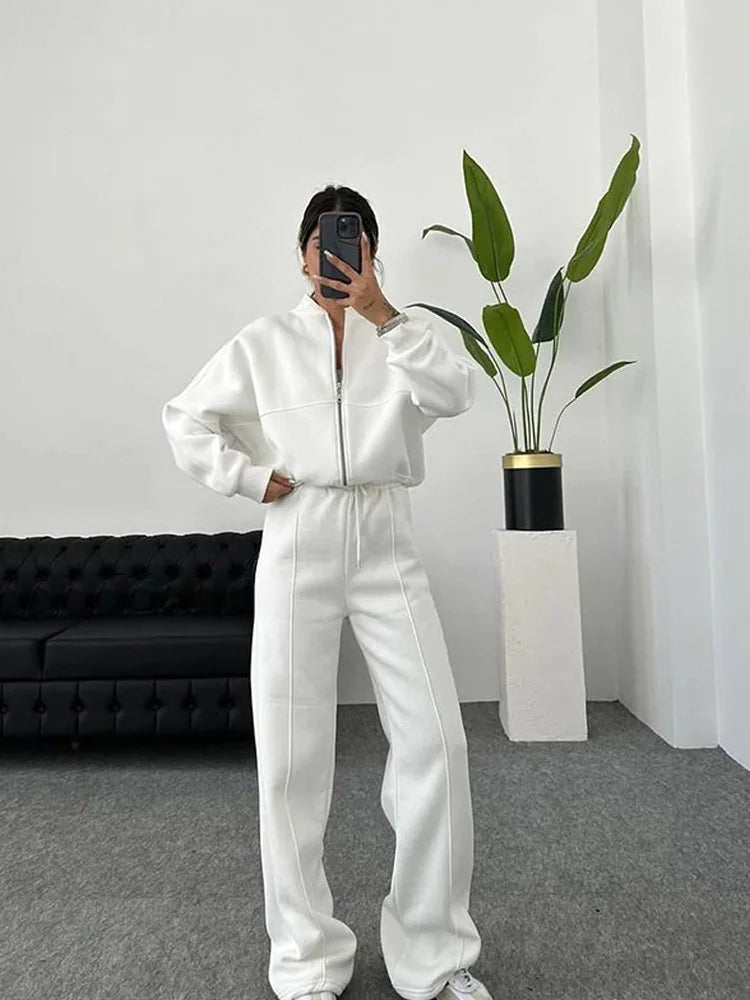 POWQUE Urban Vintage Women's Sweatsuit Set Hoodie - POWQUE URBAN STYLE