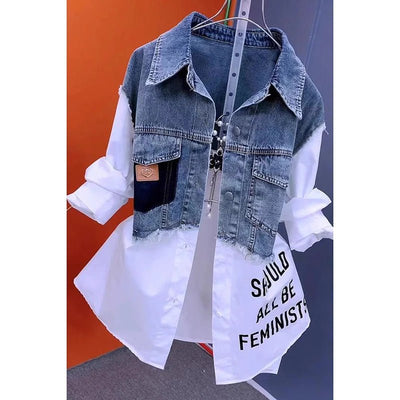 POWQUE Urban Women Cotton Linen Blouse Jacket - POWQUE URBAN STYLE