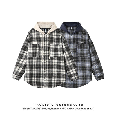 Retro Japanese Plaid Cardigan Jacket - POWQUE URBAN STYLE