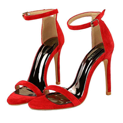 Stunning 9cm Crystal Stiletto Sandals - POWQUE URBAN STYLE