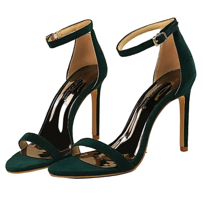 Stunning 9cm Crystal Stiletto Sandals - POWQUE URBAN STYLE