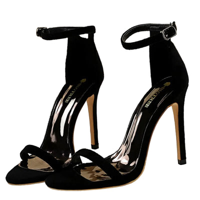 Stunning 9cm Crystal Stiletto Sandals - POWQUE URBAN STYLE