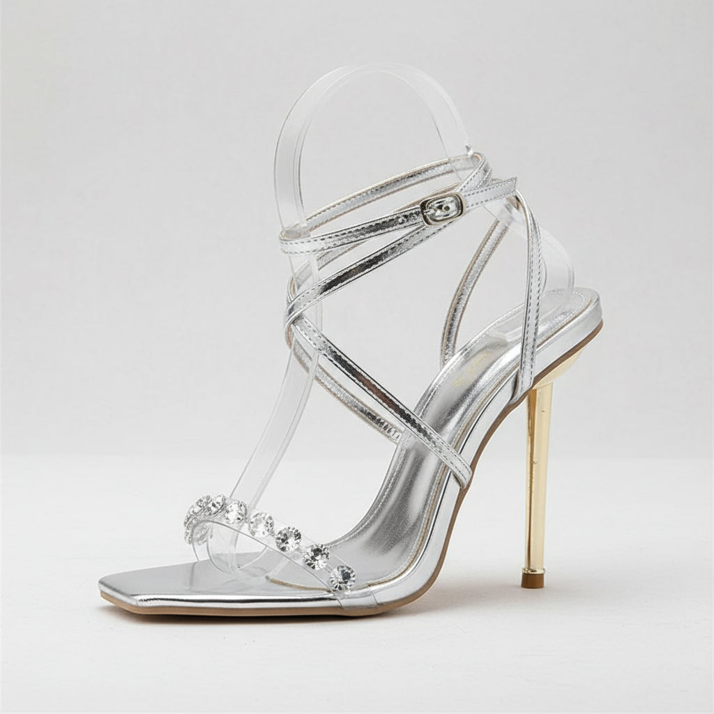 Stunning Crystal High Heels for Women - POWQUE URBAN STYLE