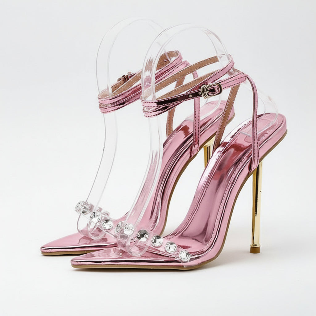 Stunning Crystal High Heels for Women - POWQUE URBAN STYLE