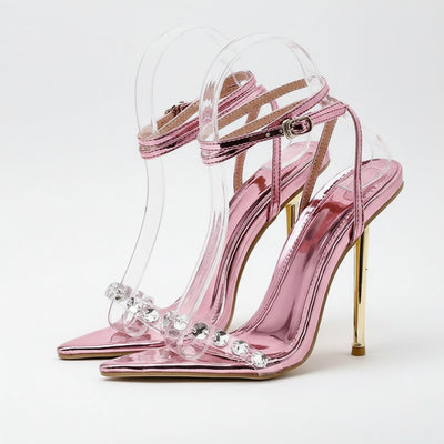 Stunning Crystal High Heels for Women - POWQUE URBAN STYLE