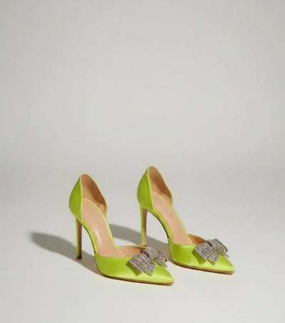 Stunning Rhinestone Bow Stiletto Heels - POWQUE URBAN STYLE