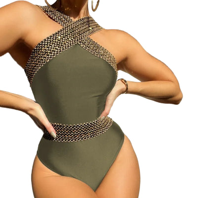 Summer Hard Cuff One - Piece Swimsuit for Women - POWQUE URBAN STYLE