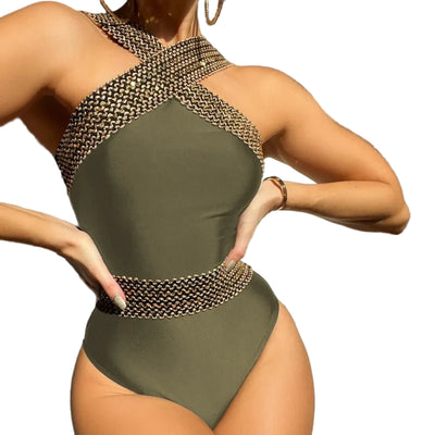 Summer Hard Cuff One - Piece Swimsuit for Women - POWQUE URBAN STYLE