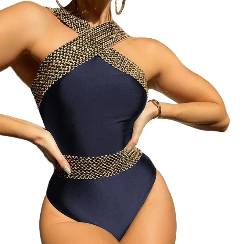 Summer Hard Cuff One - Piece Swimsuit for Women - POWQUE URBAN STYLE