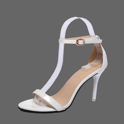 Pointed toe ankle strap pumps with thin high heels, perfect for dressy occasions and party wear – POWQUE Urban Style.