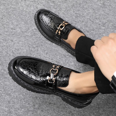 Trendy Korean Casual Leather Shoes for Men - POWQUE URBAN STYLE