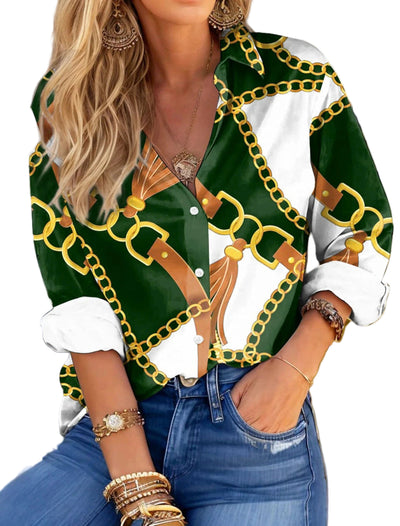 Trendy Oversized Leopard Print Shirt - POWQUE URBAN STYLE