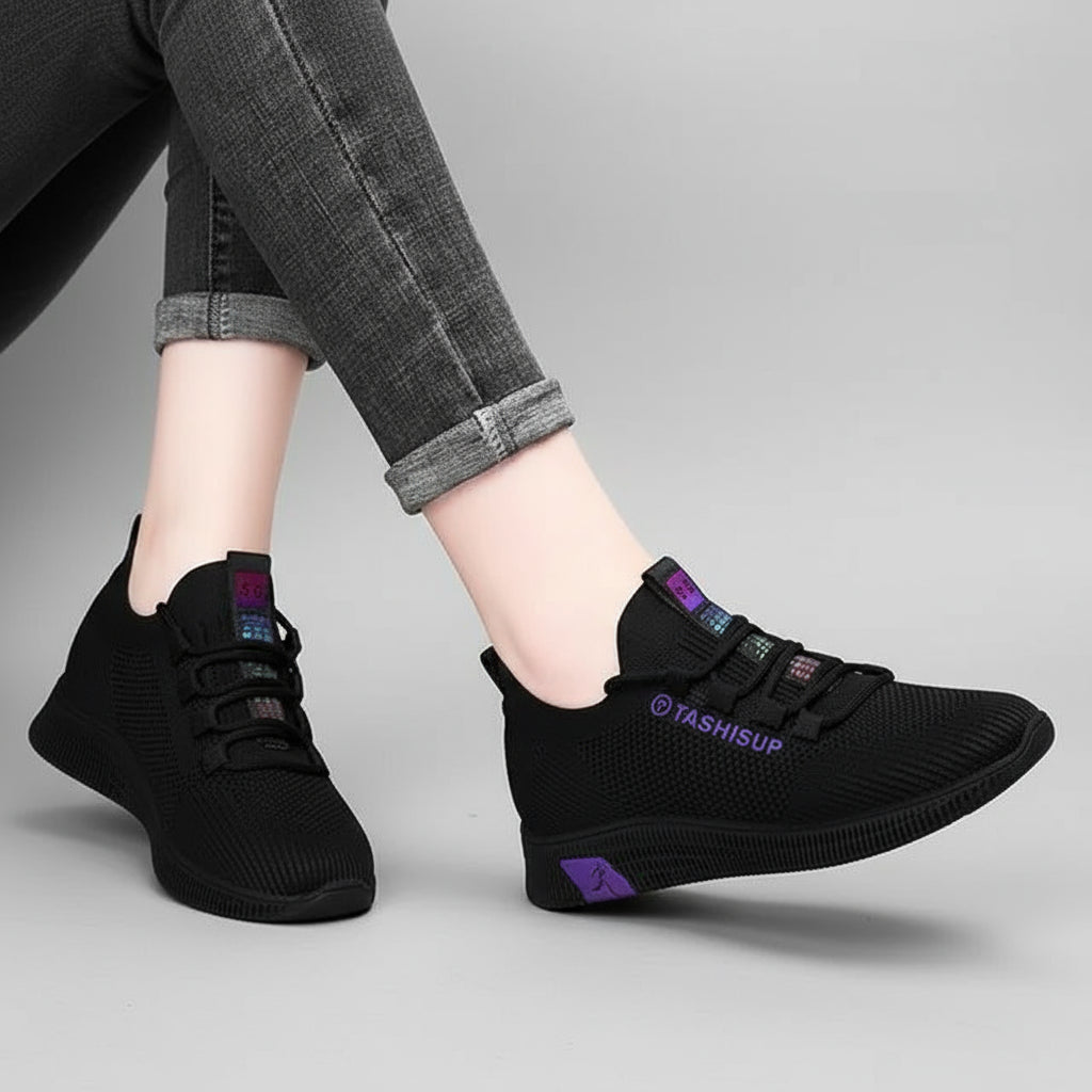 Women's Lightweight Breathable Tennis Sneakers - POWQUE URBAN STYLE