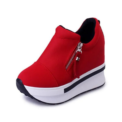Women's Slip-On Wedge Sneakers for Comfort & Style - POWQUE URBAN STYLE
