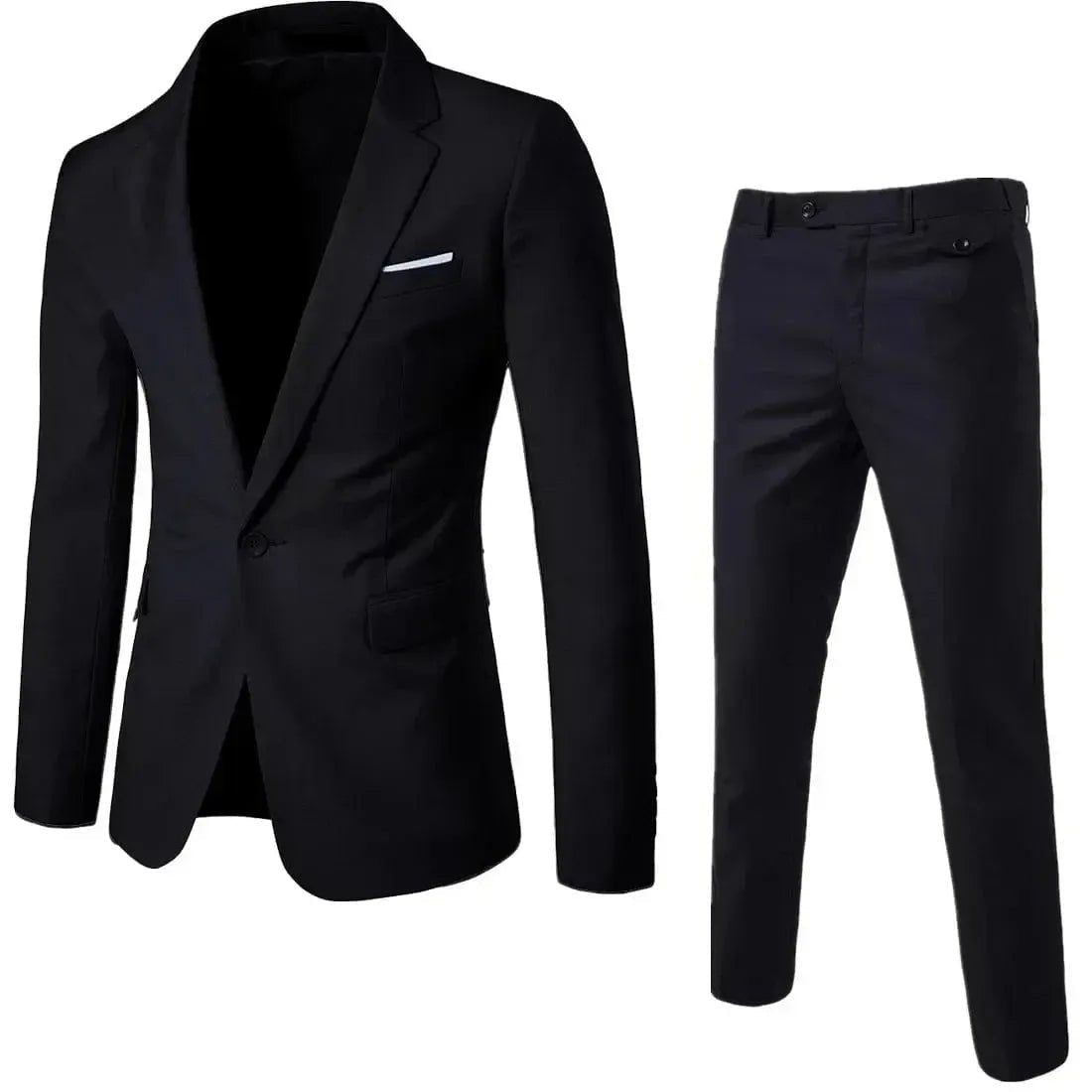 Men's Slim Fit Business Suit - 2 Piece Set - Powque urban style